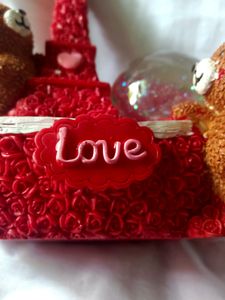 Beautiful Red Teddy Showpiece
