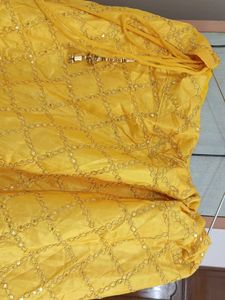 Vibrant Yellow Ethnic Skirt