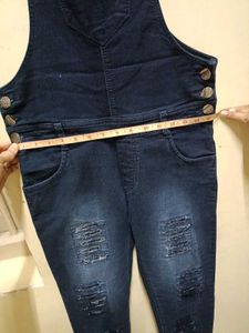 Distressed Denim Overalls quality 10/10