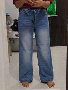Light Wash Wide Leg Jeans