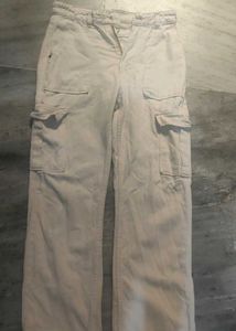 Zara Beige Cargo Pants