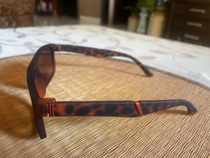 New Brown Leopard Sunglasses with Rectangle Rim