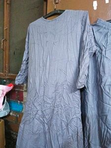Grey top jacket Embellished Neckline with pant
