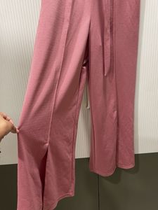 Sparkling Pink Jumpsuit with Belt