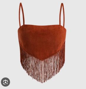 Western Fringe Crop Top