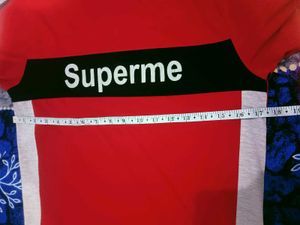 Red 'Superme' Graphic Tee