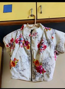printed velvet padded readymade blouse