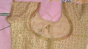 Embroidered Golden Blouse