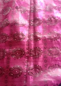 Ombre Velvet Saree with Embroidery