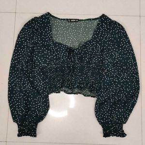 Polka Dot Crop Top
