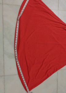 Girls Red Cold Shoulder Dress