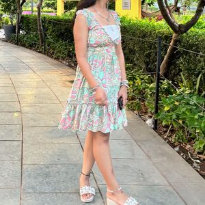 Beautiful pastel printed dress