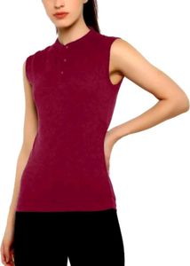 Solid Stylish Maroon Top