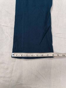 Classic Dark Blue Cotton Linen Trousers