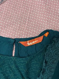 Elegant Teal Tunic Top
