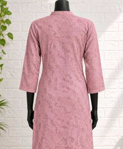 Elegant Pink Printed Kurta