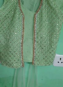 Party Wear Sharara Dress 4 PC Set Unused