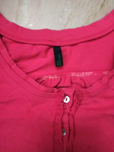 Benetton Melon Pink Top (32")
