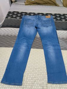 Stylish Distressed Blue Jeans