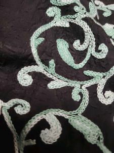 Unstiched crush fabric with kashmiri ari work