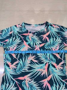 Beach Tropical Print T-Shirt