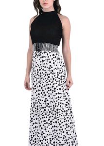 Chic Black &amp; White Maxi Dress
