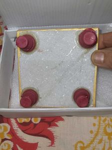 Marble Ganesha With Chauki