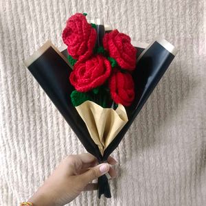 Crochet Rose Bouquet