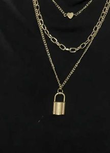 stylish Layered Gold Heart Necklace