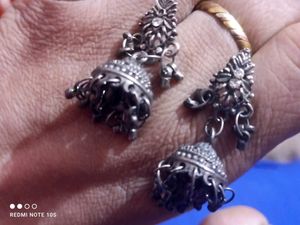 GA Beautiful Black Metal Earring With Tana