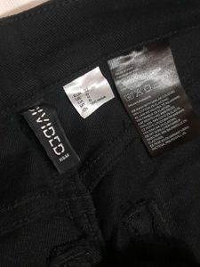 H&amp;M Black Wide Leg Jeans