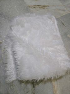 White Faux Fur Scarf