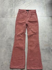 Coral Corduroy Pants