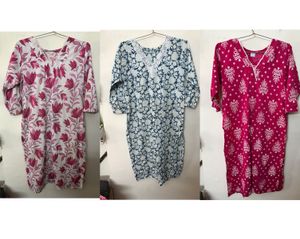 Set of 3 Printed Kurtas