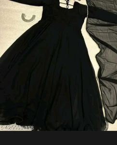 BLACK ANARKALI WITH DUPATTA 🎉🖤