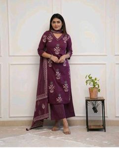 Kurta , Plazzo & Dupatta Set M Size