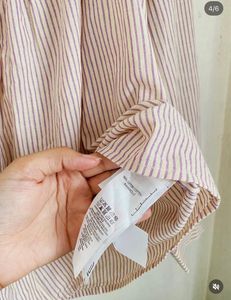 Chic Striped Button-Up Blouse