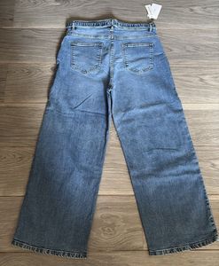 Wide Leg Denim Jeans with Belt
