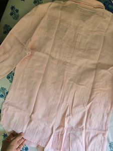 Chic Pink Striped Button-Up Shirt