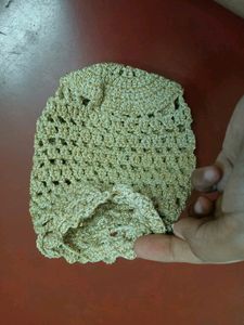 Gold Crochet Bag