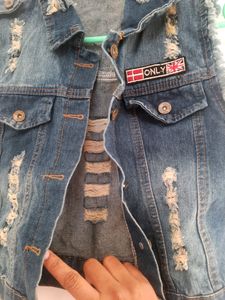 Denim Half Jacket