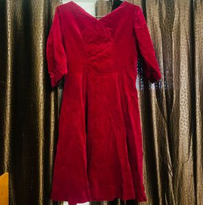 SALE🎉 Red Velvet Dress