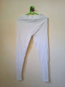 Classic White Cotton Leggings
