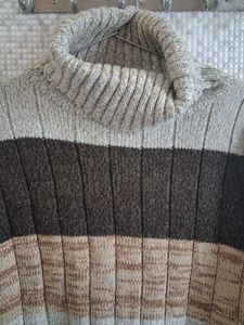 Striped Turtleneck Sweater