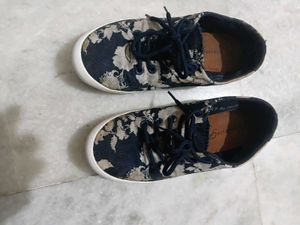 Floral Canvas Sneakers