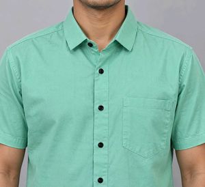 Men's Mint Green Short Sleeve Shirt