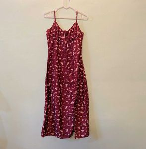 Floral Print Midi Dress