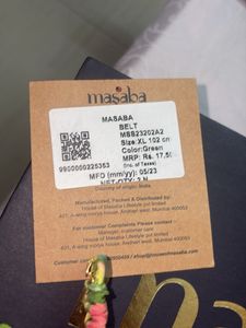 Masaba Green Floral waist belt