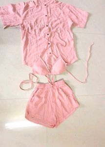 small size, Pink Co-ord Set