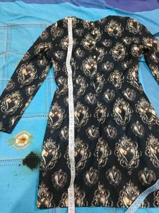Black Heart Print Dress